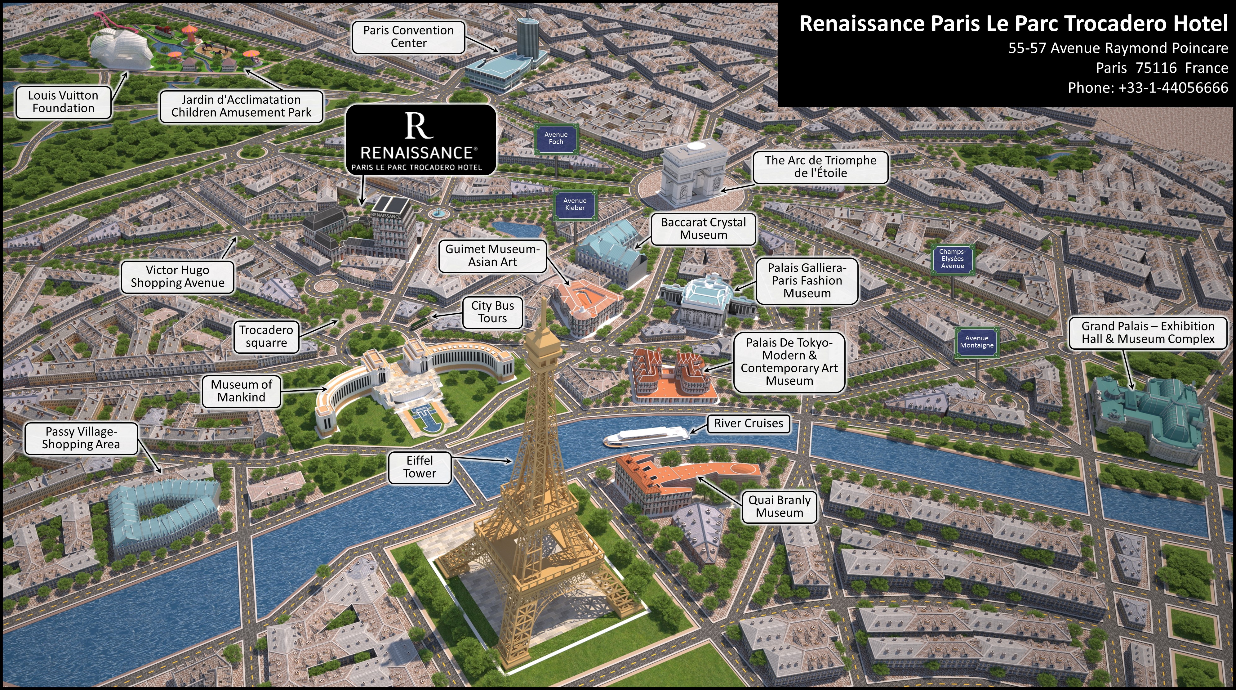 local area map in paris